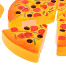 6pcs Simulation Pizza Slices Fast Food Cutting Kids Pretend Role Play Toy