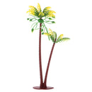 Plastic Artificial Coconut Palm Model Tree Model Sand Scene Prop 15cm Height