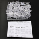3D Crystal Puzzle Jigsaw DIY Dinosaur Model Blocks Toys 41 Pieces Decoration White