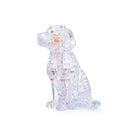 3D Crystal Puzzle Jigsaw DIY Pet Dog Model Blocks Toys 41 Pieces Decoration White