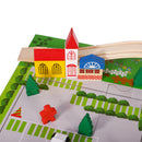 40 Pieces Urban Track Train Wooden Set Toy Rail Overpass Traffic Scene Toys