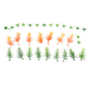 Pack of 100 Plastic Zoo Animal Model Hippo Lion Tiger Tree Model Kid Party Bag Fillers