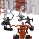 56 Pieces 3D Castle Building Blocks Knight Clash Play Set Children DIY Assembly Toys