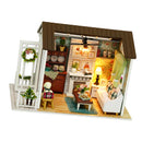DIY Wooden Handcraft Miniature Dollhouse with Furniture Set Doll Room Decor Parent-child Toy Birthday Gift