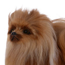 Cute Realistic Plush Simulation Animal Model Lifelike Dog comfortable Handcraftfor Home Decoration Desktop Decor Kids Toy Gift