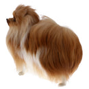 Cute Realistic Plush Simulation Animal Model Lifelike Dog comfortable Handcraftfor Home Decoration Desktop Decor Kids Toy Gift