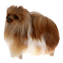 Cute Realistic Plush Simulation Animal Model Lifelike Dog comfortable Handcraftfor Home Decoration Desktop Decor Kids Toy Gift