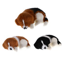 Cute Realistic Plush Simulation Animal Model Lifelike Dog comfortable Handcraftfor Home Decoration Desktop Decor Kids Toy Gift