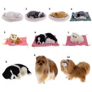 Mini Handmade Lifelike Plush Animal Dog Model Lifelike Comfortable Sleeping Lovely Puppy for Home Office Decoration Festival Gifts