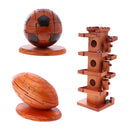 3D Football Wooden Puzzle Intelligence Toy Desk Decor Crafts Gift Kid Adult