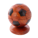 3D Football Wooden Puzzle Intelligence Toy Desk Decor Crafts Gift Kid Adult