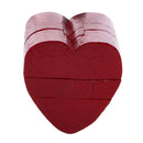 Wooden Intelligence Toy Kong Ming Lock Red Heart Puzzle 3D Brain Teaser Puzzle for Kids Children