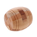 Wooden Intelligence Toy Kong Ming Lock Barrel Puzzle 3D Brain Teaser Puzzle for Kids Children
