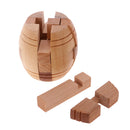 Wooden Intelligence Toy Kong Ming Lock Barrel Puzzle 3D Brain Teaser Puzzle for Kids Children