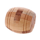 Wooden Intelligence Toy Kong Ming Lock Barrel Puzzle 3D Brain Teaser Puzzle for Kids Children