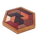 Wooden Intelligence Toy Kong Ming Lock Geometric Shape Puzzle Brain Teaser Puzzle for Kids Children