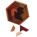 Wooden Intelligence Toy Kong Ming Lock Geometric Shape Puzzle Brain Teaser Puzzle for Kids Children