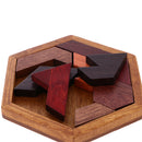 Wooden Intelligence Toy Kong Ming Lock Geometric Shape Puzzle Brain Teaser Puzzle for Kids Children
