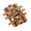 Wooden Intelligence Toy Burr Puzzle Double Color 12 Sticks Puzzle Brain Teaser Puzzle for Children Adult
