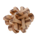 Wooden Intelligence Toy Burr Puzzle Double Color 12 Sticks Puzzle Brain Teaser Puzzle for Children Adult