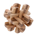 Wooden Intelligence Toy Burr Puzzle Double Color 12 Sticks Puzzle Brain Teaser Puzzle for Children Adult