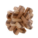 Wooden Intelligence Toy Burr Puzzle Double Color 12 Sticks Puzzle Brain Teaser Puzzle for Children Adult