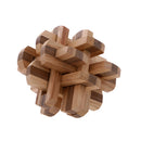 Wooden Intelligence Toy Burr Puzzle Double Color 12 Sticks Puzzle Brain Teaser Puzzle for Children Adult
