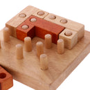Wooden Intelligence Toy Kong Ming Lock Geometric Brick Puzzle Brain Teaser Puzzle for Kids Children