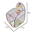 26 x 39 inch Toddler Play Tent Kids Ball Pit Playpen Sea Ball Pool with Basketball Hoop