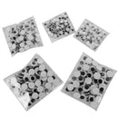 500 Pieces Assorted Size Joggly Eye Wiggly Googly Eyes Non-adhesive for Scrapbooking Kids Craft DIY Making 6-13mm