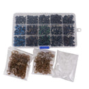 264 Pieces 6-12mm Mixed Color Plastic Safety Eyes with Washers for Bear Doll Soft Animal Toys DIY Making