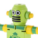 Mini Wooden Walnut Robot Toy Kids Gift Toy Walnut People Decor Light Green