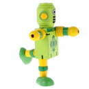 Mini Wooden Walnut Robot Toy Kids Gift Toy Walnut People Decor Light Green