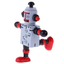 Mini Wooden Walnut Joint Robot Toy Kids Gift Toy Walnut People Decor Grey