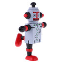 Mini Wooden Walnut Joint Robot Toy Kids Gift Toy Walnut People Decor Grey