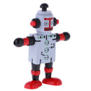Mini Wooden Walnut Joint Robot Toy Kids Gift Toy Walnut People Decor Grey