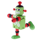 Mini Wooden Walnut Joint Robot Toy Kids Gift Toy Walnut People Decor Green