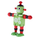 Mini Wooden Walnut Joint Robot Toy Kids Gift Toy Walnut People Decor Green