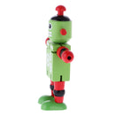 Mini Wooden Walnut Joint Robot Toy Kids Gift Toy Walnut People Decor Green