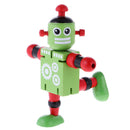 Mini Wooden Walnut Joint Robot Toy Kids Gift Toy Walnut People Decor Green