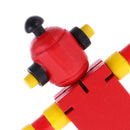 Mini Wooden Walnut Robot Toy Kids Gift Toy Walnut People Decor Red