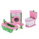 Lot 4 Pieces Wooden Doll House Miniature Furniture Kids Pretend Play Toys
