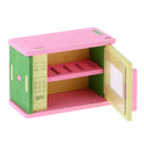Lot 4 Pieces Wooden Doll House Miniature Furniture Kids Pretend Play Toys