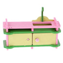 Lot 4 Pieces Wooden Doll House Miniature Furniture Kids Pretend Play Toys