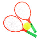 Plastic Colorful Kids Playing Tennis Ball Racket Set Children Garden Fun Outdoor Toy Yard Sport Activity Games Play Set