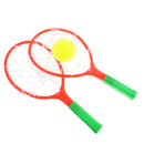 Plastic Colorful Kids Playing Tennis Ball Racket Set Children Garden Fun Outdoor Toy Yard Sport Activity Games Play Set