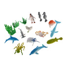 16 Pieces Plastic Assorted Simulation Marine Animal Figurine Tree Model Action Figures Kids Playset Toy Collectibles Birthday Gift