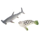 16 Pieces Plastic Assorted Simulation Marine Animal Figurine Tree Model Action Figures Kids Playset Toy Collectibles Birthday Gift