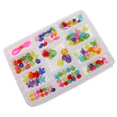 Kids Developmental Colorful Acrylic Beads for DIY Pendant Ring Bracelet Necklace Making Accessories Art Handcrafts Play Fun Toy