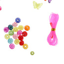 Kids Developmental Colorful Acrylic Beads for DIY Pendant Ring Bracelet Necklace Making Accessories Art Handcrafts Play Fun Toy